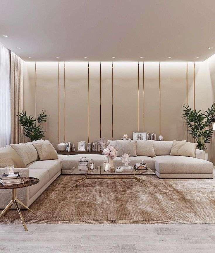 panel design for walls in living room