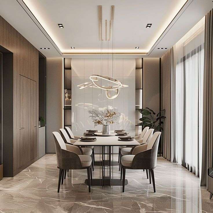 contemporary dining table design