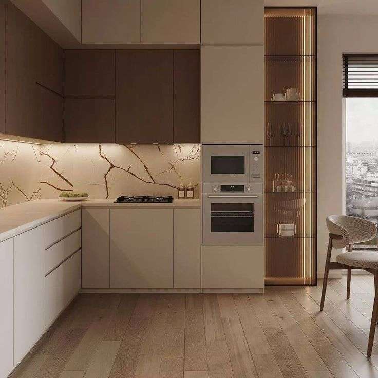 open simple kitchen design