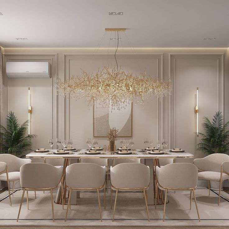 sleek dining table design