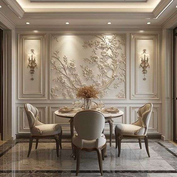 Luxury dining table design