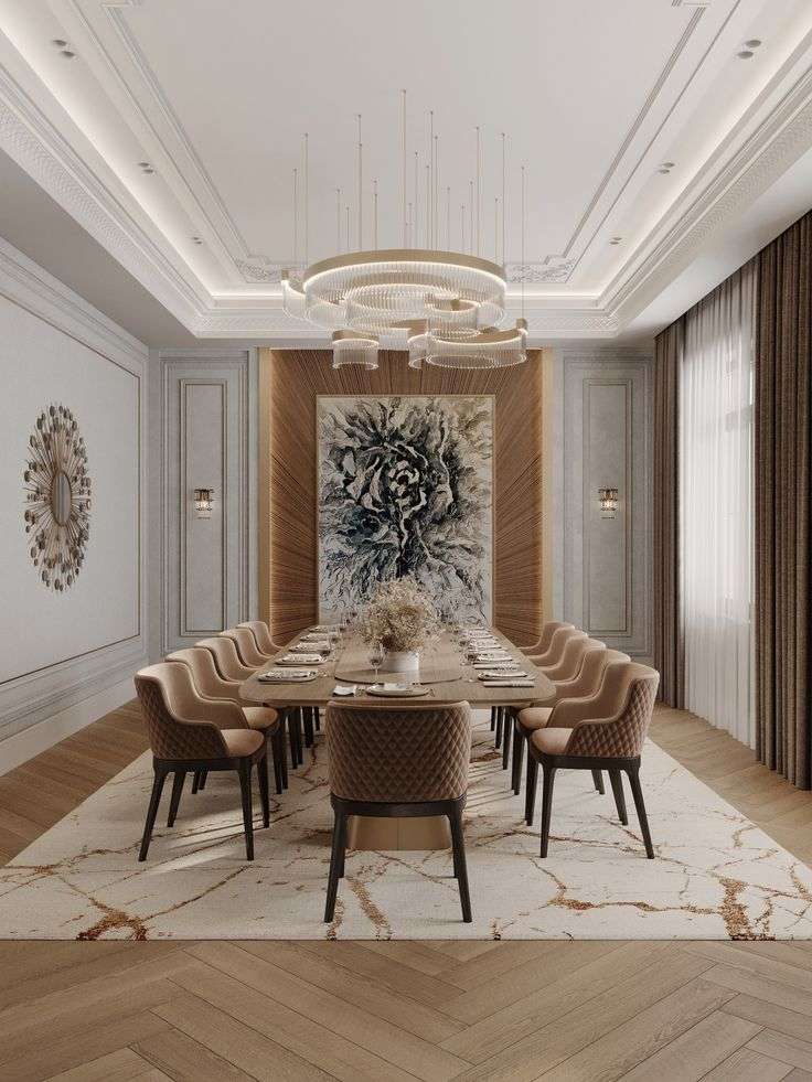 luxury false ceiling design for dining room